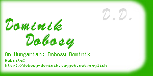 dominik dobosy business card